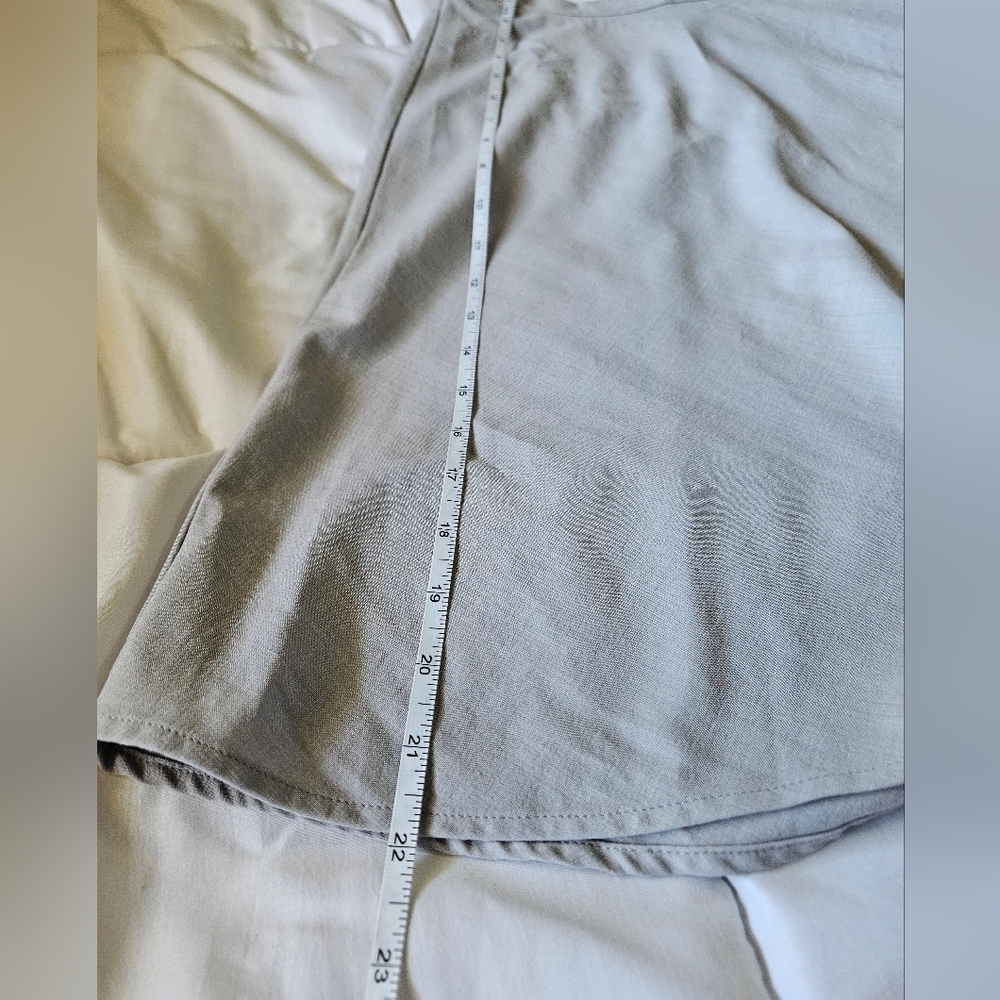 Theory Gray A-Line Swing Midi Skirt - Size 00 - Picture 7 of 11